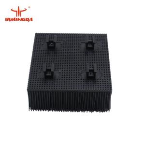 China Bristle Auto Cutter Parts Brush 100x100x42mm Poly Material Blue / Black Color supplier