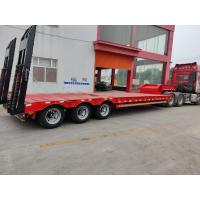 China Low-Flat Second Hand Semi Trailers 3axle 4axle 6axle Support Customization on sale