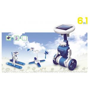 Educational Solar Robots 6 In 1 , DIY Robot Kit For Kid Present