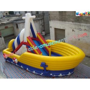 Commercial Inflatable Pirate Slide , Inflatable Jumping Slide For Child