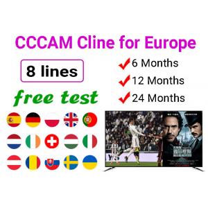 China 8 Lines Italy CCCam Cline Oscam For Astra 19.2E Hotbird Most Stable Server supplier