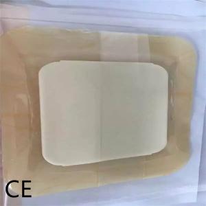 Bordered Silicone Adhesive Dressing Soft Wound Bed Sore Dressing Pad 10*10cm