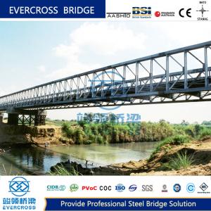 Heavy Duty Prefabricated Steel Truss Bridge Simple Structure