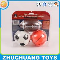 China 3 pk grippy football basketball soccer ball sport ball set on sale