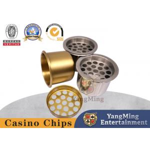Gambling Table Dedicated Single Aluminum Jumbo Poker Table Cup Holder
