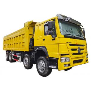 50000kg Used Tri Axle Dump Trucks 375HP Used 12 Wheel Tipper