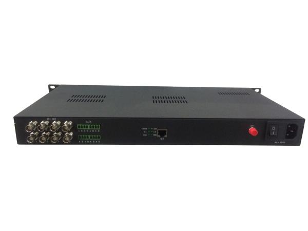 8 suplemento de la fibra del ch ASI con Ethernet