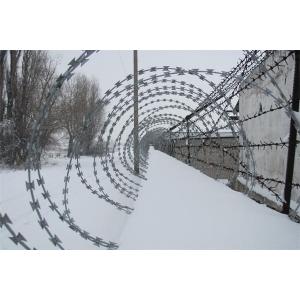 China Galvanized Safety Razor Barbed Wire / Durable Decorative Razor Wire Fencing supplier