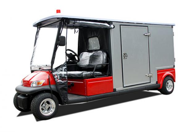RED 48V 2 Seater Electric Ambulance Car / Club Emergency Golf Carts