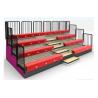 China Classic 4 Row Portable Indoor Bleachers Adjustable With Aluminum / Steel Seats wholesale