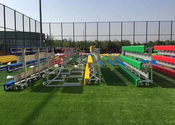 Modular Temporary Grandstand Seating Stands Aluminum Frame With Customized Bench