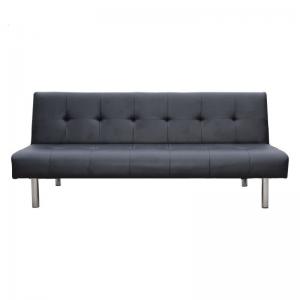 Convertible Armless, Loveseat Couch,Sleeper Bed,Modern PU Futon Sofa Sofabed