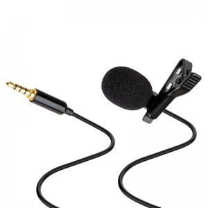 1.2m Line Length Omnidirectional Bluetooth Clip On Microphone