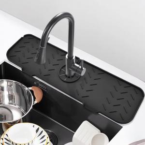 China Practical Leakproof Kitchen Guard Silicone Faucet Splash Mat Harmless supplier