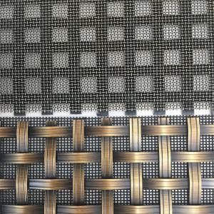 2-6mm Mesh Size Decorative Metal Grilles In Square Hole Shape