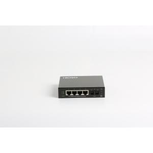 HiOSO Ring Type Black 850nm Managed Fiber Media Converter 5 Port