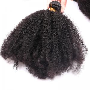 Peruvian Human Afro Kinky Curly Hair Bundles Natural Color No Chemical Smell