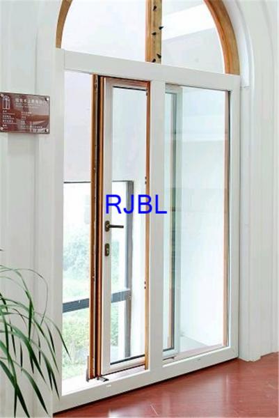 Customized Aluminium Coated Windows , wood Double Glazed Windows With Arch At
