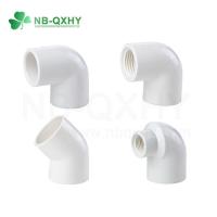 China Industry PVC Pipe Fitting 90 Degree Elbow Reducing Male Female Elbow Round Head Code on sale
