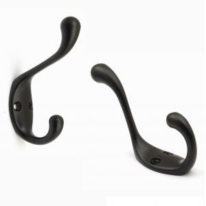 Architectural Coat Hat Hooks Black Color Asthetic Single Quick Easy Install