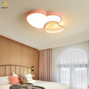 Modern simple creative heart-shaped led ceiling light for children's room bedroom room