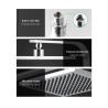 China Square Handheld Filter Shower Head with Chrome Polish Brass Finish and Square Design wholesale