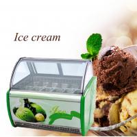 China -18~-22 Degree 12 Trays Ice Cream Display Freezer Danfoss / Tecumseh Compressor on sale