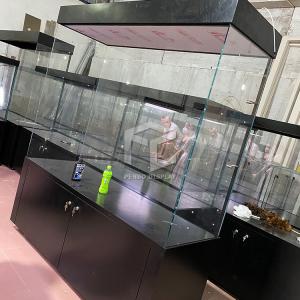 EPE Foam Packaging Museum Display Cabinet 10mm Thick Tempered Glass