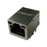 Gigabit horizontal 6605839-1 Jack modular de 10 Pin blindado con el resistor LED
