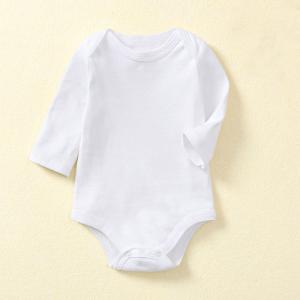 Unisex onesie bodysuit with bib 100% cotton organic jumpsuit knitted baby romper for spring