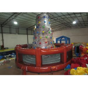 China Round inflatable rock climbing wall digital painting Inflatable Mountain Climbing with 0.55mm PVC Tarpaulin supplier