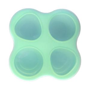 4 Cavities Silicone Kitchen Tool Baby Food Freezer Storage Trays With Lid