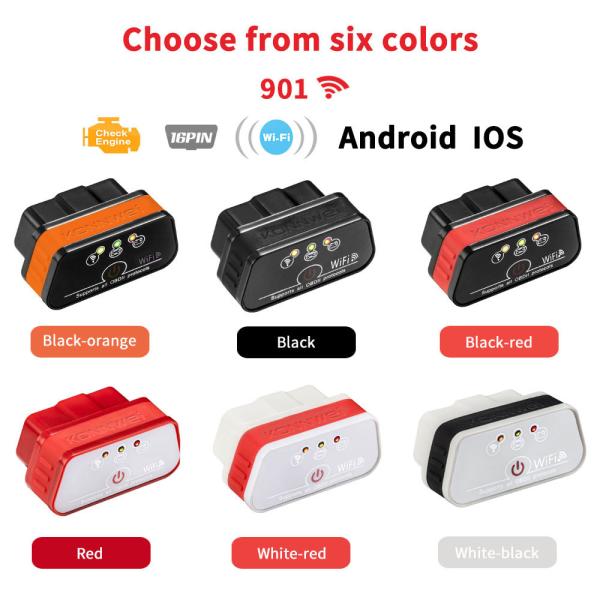 Mini escáner de diagnóstico Android de WIFI y molde único del sistema Knonnwei KW901 del IOS