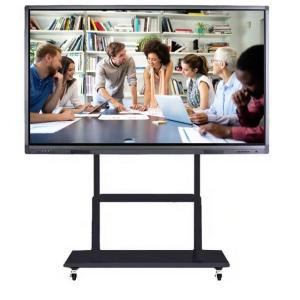 China 65 Inch Floor Standing All-in-One Video Conferencing Display Multi-Touch Interactive Whiteboard With Mobile Stand wholesale
