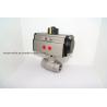 China 2-PC Flanged End Pneumatic Actuated Ball Valve with ISO5211 Standard for DN15-DN300 Industrial Applications wholesale