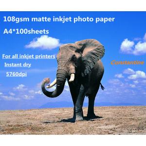 108gsm photo paper matte inkjet photo paper