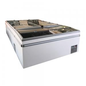 China 2.1M 2.5M Frost Free Supermarket Chest Freezer For Frozen Meats Chickens supplier