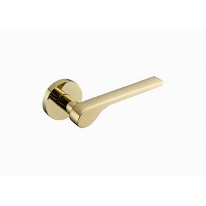 China Modern Brass Door Lock Set Gold Black Silver Interiror Double Wood Door Lever Sets supplier