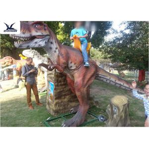 China Life Size Riding Dinosaur For Kids , Animatronic Kids Ride On Dinosaur wholesale