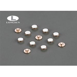 Flat Head Metal Contacts Copper Solid Rivets Tri - Metal For Microswitchs