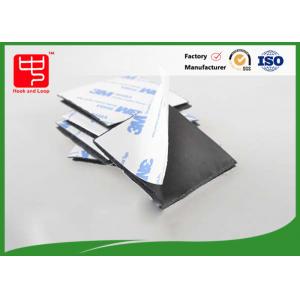 China 30 * 30mm Black Nylon Hook Loop , Glue Hook And Loop Sticky Dots Cold Resist supplier