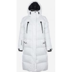 Water Repellent Womens Long Down Coat , Durable Breathable Long Goose Down Jacket