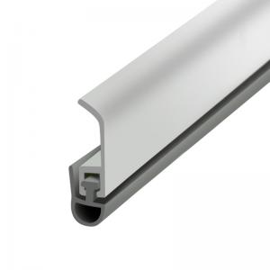Aluminum With PVC Rubber Strips Garage Door Bottom Seal Strip - MOQ 1000pcs