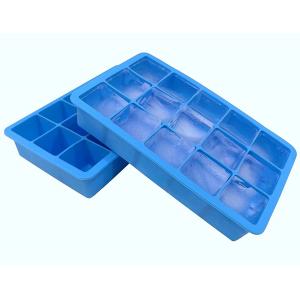 China Fancy 15 Cavity Silicone Chocolate Molds , Easy Make Large Square Ice Cube Tray supplier