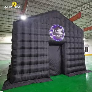 China Advertising Black Inflatable Nightclub Tent Party Camping Trade Show Tent supplier