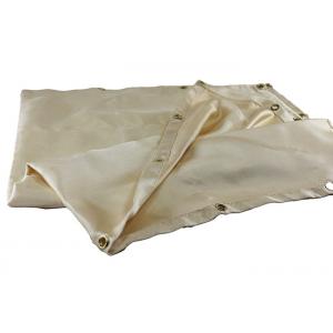 1000 Degrees Fiberglass Welding Blanket Fireproof Off White High Temp Resistant