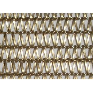 Copper Wire Mesh Conveyor Belt 2m Chain Link Mesh Fabric ISO9000
