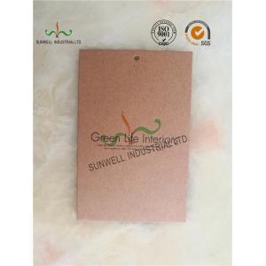 Recyclable Matt Lamination Kraft Paper Tags With Punch Hole At Corner