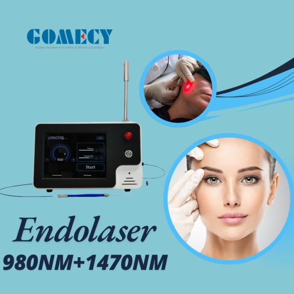 Flawless Skin Endolift Laser Machine 1470nm Fiber Facial Lifting and 635nm Red Diode Laser with Scanning Pattern on 10 Inch LCD Touch Screen