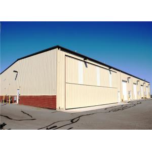 Durable Prefab Airplane Hangar Steel Structure With Sandwich Panel Wall & Roof